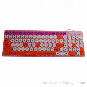 Wired chocolate keyboard, ergonomic and fashion design, suitable for laptop use